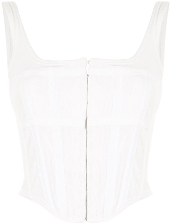 Dion Lee - white corset top