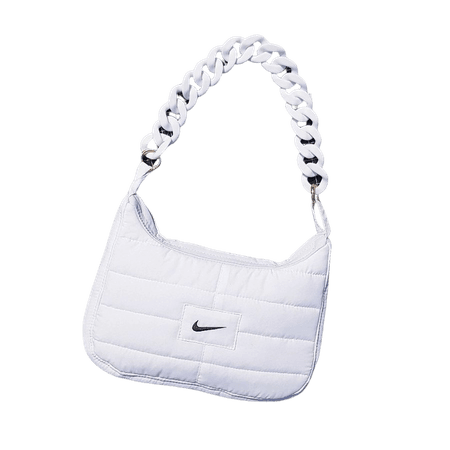 Private listing for @chantelgia White Nike quilted... - Depop