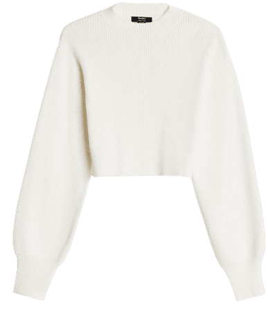 High neck cropped sweater - Sweaters and Cardigans - Woman | Bershka