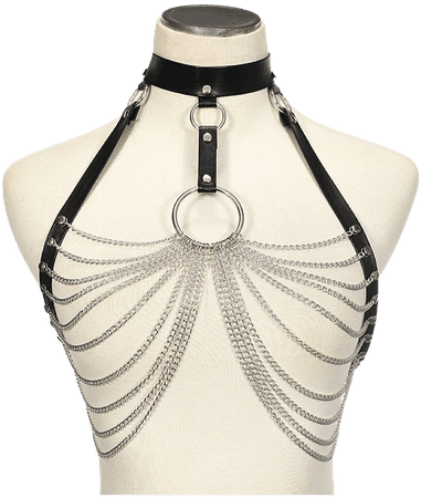 chain bra harness