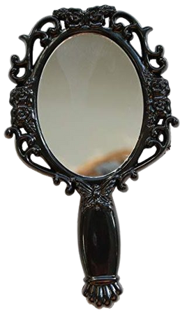 Vintage Gothic Mirror Cosmetic Makeup Antique Retro Vanity Glass - Handheld Hand Mini Small Black Butterfly: Amazon.co.uk: Beauty