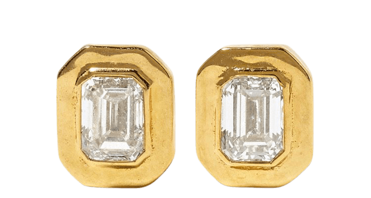 Octavia Elizabeth gold diamond earring