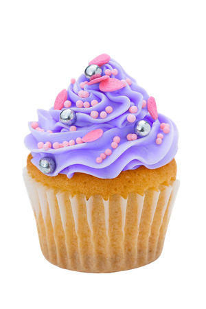 Purple cupcake Photograph by Ruth Black