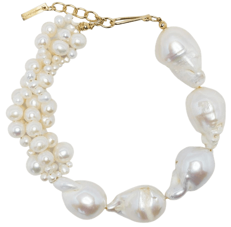 Completedworks gold vermeil-plated pearl bracelet