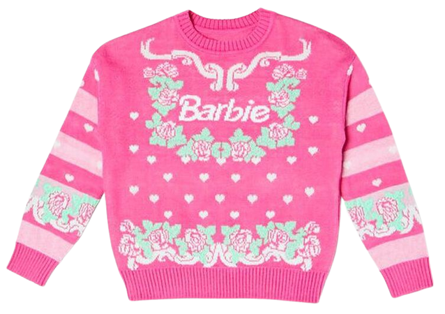 Girls Barbie Graphic Sweater (Kids)