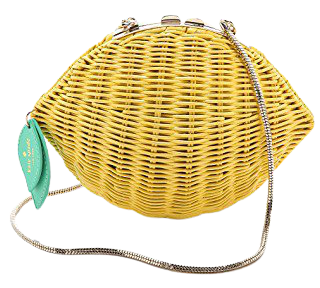 Wicker Lemon Shoulder Bag