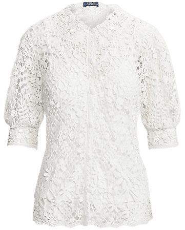 Floral Cotton Lace Blouse