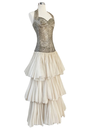 1920s 1930s gown formal dress vintage