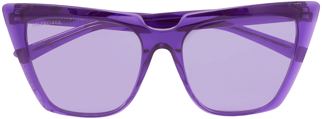 Purple Oversized cat-eye acetate sunglasses | Balenciaga | NET-A-PORTER