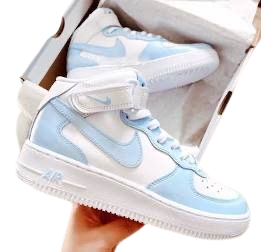 blue Nike air forces