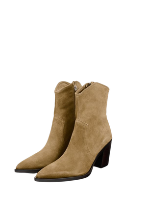 HEELED COWBOY ANKLE BOOTS - Sandy Brown | ZARA United States