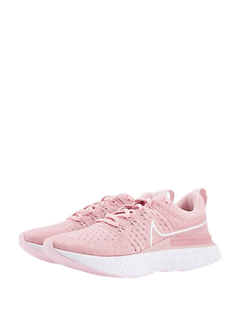 Nike Running React Infinity Run Flyknit 2 sneakers in pink | ASOS