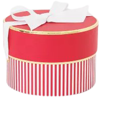 Red & White Stripe Small Round Box - Sugar Paper™ : Target