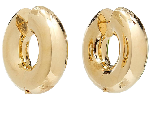 Strato Chunky Brass Hoop Earrings By Uncommon Matters | Moda Operandi