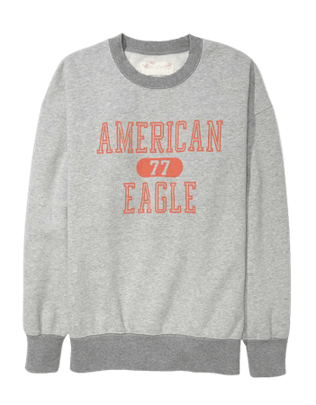 AE Super Soft Fleece Oversized Vintage Crew Neck Sweatshirt