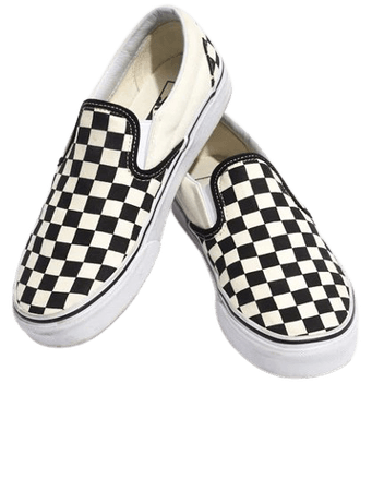 Vans® Unisex Classic Slip-On Sneakers in Black Checkerboard