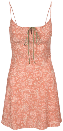 The Inez Dazed | Faded Paisley Silk Mini Dress | Réalisation Par