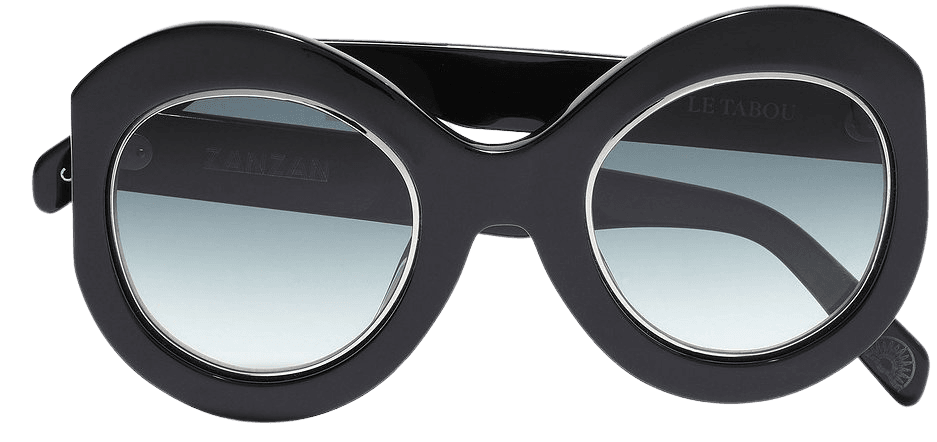 Black Le Tabou round-frame acetate sunglasses | Sale up to 70% off | THE OUTNET | ZANZAN | THE OUTNET