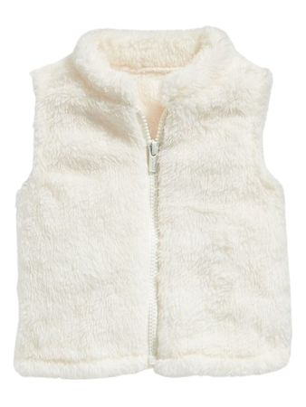 Plush Faux-Fur Zip Vest for Baby | Old Navy