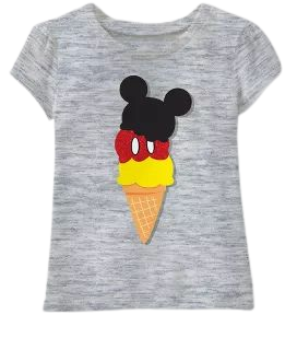 Toddler Girls' Disney Mickey Mouse & Friends Mickey Mouse Short Sleeve T-Shirt - Heather Gray : Target
