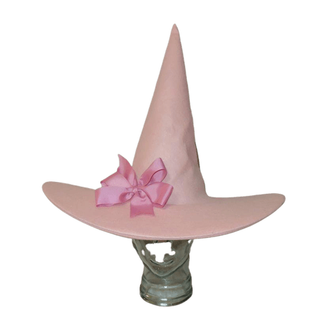 Good Witch Hat Pale Pink Wool Felt Witch Hat | Etsy