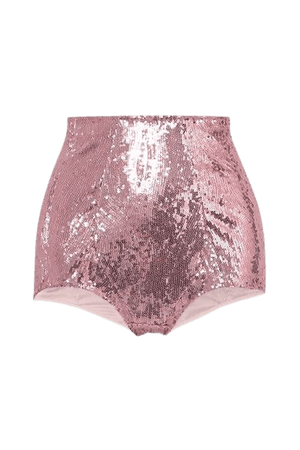 DOLCE & GABBANA Sequined tulle briefs