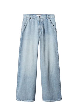 Low-rise loose-fit wideleg jeans - Women | Mango USA