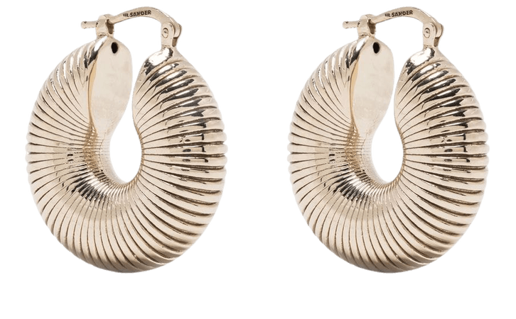 Jil Sander Snail wide-hoop Earrings - Farfetch