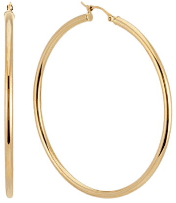 gold hoop earrings - Google Search