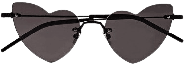 Saint Laurent | New Wave Loulou heart-shaped metal sunglasses | NET-A-PORTER.COM