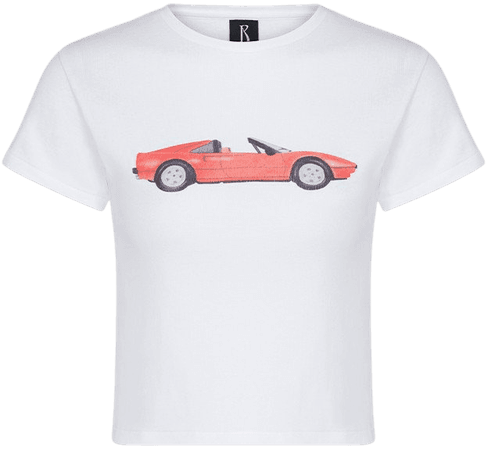 The Topless! Baby Tee | Cropped White T-Shirt | Réalisation Par