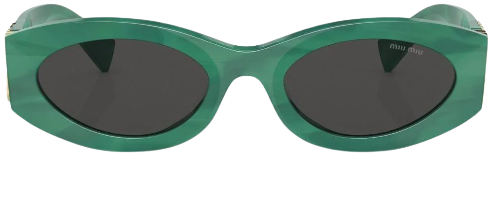 Miu Miu Eyewear Glimpse oval-frame Sunglasses - Farfetch
