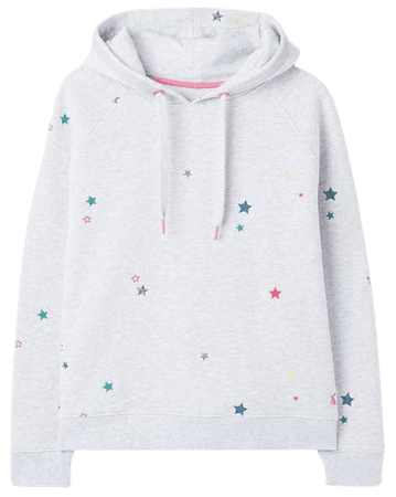 Rowley null Embroidered Star Hooded Sweatshirt , Size US 6 | Joules US