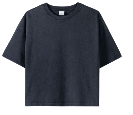 Boxy-fit short sleeve T-shirt - New - Women | Bershka