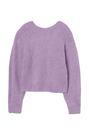 Knitted jumper - Light purple - Ladies | H&M GB
