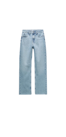 zara straight cropped jeans