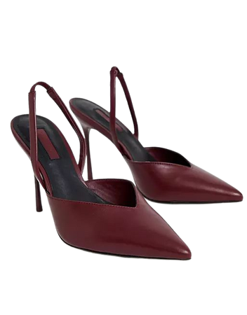 topshop court heels burgundy