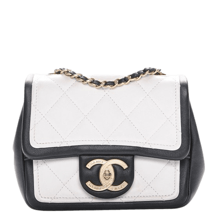 Chanel black and white bag