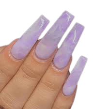 short nails purple baddie - Google Search