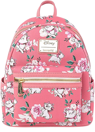 Amazon.com: Loungefly Disney The Aristocats Marie Pink Floral Allover-Print Mini Fashion Handbag Backpack WDBK1287 : Clothing, Shoes & Jewelry