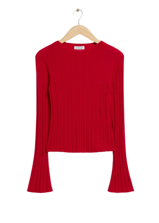 Merino Wool Top - Red - & Other Stories WW