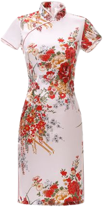 Sexy Slim Summer Ladies Short Cheongsam Large Size Chinese Style Dress Rayon Print Floral Stage Show Qipao 3XL 4XL 5XL 6XL-in Cheongsams from Novelty & Special Use on AliExpress