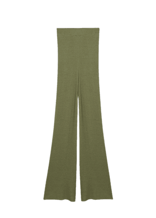 Flared knitted pants - Women | Mango USA