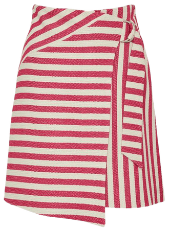 Textured Stripe A Line Skirt | Karen Millen