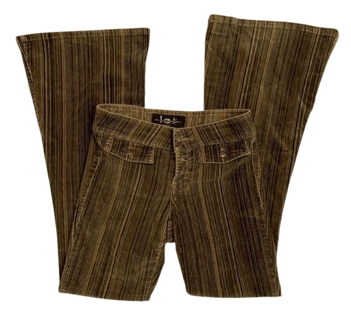 brown striped corduroy pants