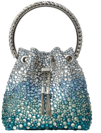 Jimmy Choo Bon Bon crystal-embellished Bucket Bag - Farfetch