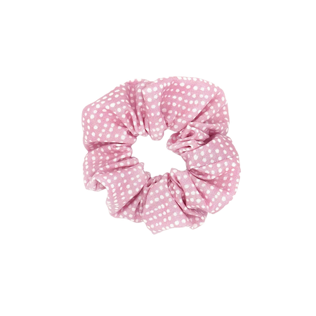 Winthrop | Pink Polka Dot Scrunchie