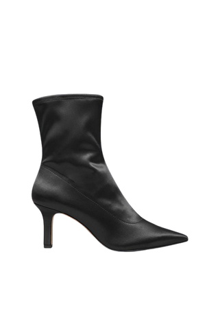Pointy Sock Boots - Black satin - & Other Stories WW