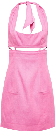 Jacquemus - La Robe Limao linen-blend minidress | Mytheresa