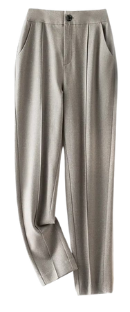 Pleat Front Tapered Pants - Creative Essentials